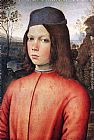Bernardino Pinturicchio Canvas Paintings - Portrait of a Boy